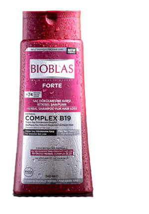 Bioblas Forte Complex B19 Herbal Shampoo, For Hair Loss, 360ml
